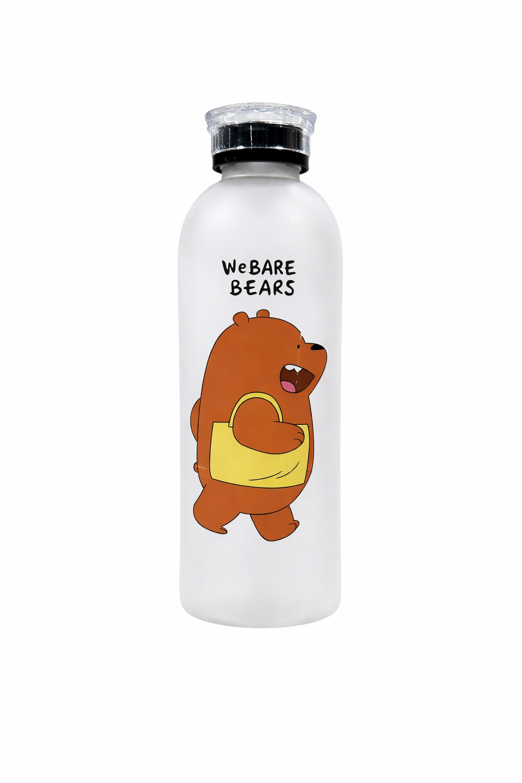 We Bare Bears Panda Water Bottle 1000ml – Cute Cartoon Straw Bottle