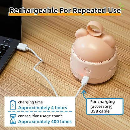 مكنسة كهربائية صغيرة مكتبية مزودة بشحن USB